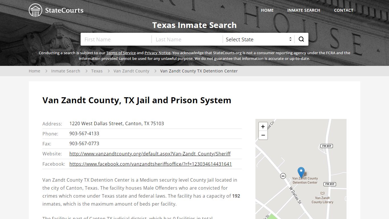 Van Zandt County TX Detention Center Inmate Records Search ...